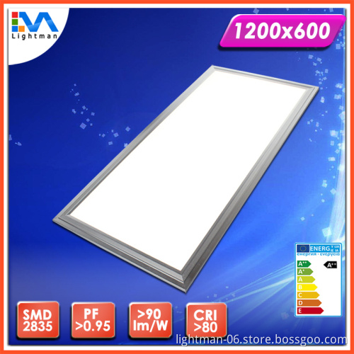 Aluminum frame housing Epistar SMD2835 54w led panel light 1200x600